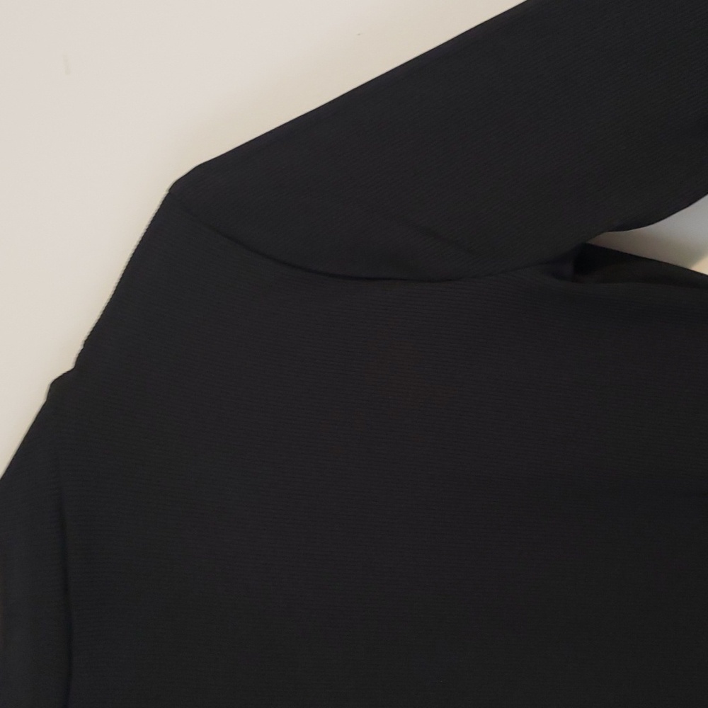 Carmen Marc Valvo black long sleeve shirt - Picture 13 of 16